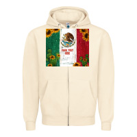 Sandshell preview cactus sunflower mexican flag Zipper Hoodie - Jasminsmagicworld