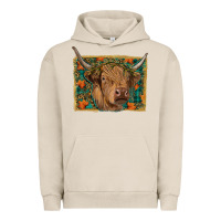 Pigment French Oak highland cow fall Urban Hoodie - RanaPortraitStore