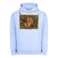 Pigment Grape Ice highland cow fall Urban Hoodie - RanaPortraitStore