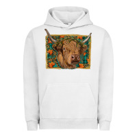 Pigment Lunar Rock highland cow fall Urban Hoodie - RanaPortraitStore