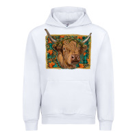 White highland cow fall Urban Hoodie - RanaPortraitStore