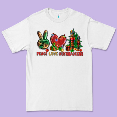 Peace Love Nutcrackers Premium Tee Designed By Bundleandbundleshop