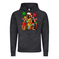 Vintage Black christmas german shepherd Vintage Hoodie - Artiststas