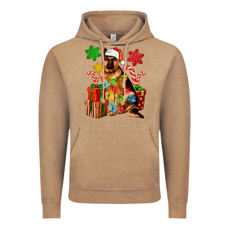 Christmas German Shepherd Vintage Hoodie by Artiststas | Teevron