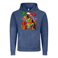 Vintage Denim christmas german shepherd Vintage Hoodie - Artiststas