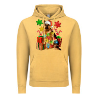 Vintage Mustard christmas german shepherd Vintage Hoodie - Artiststas