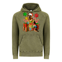 Vintage Olive christmas german shepherd Vintage Hoodie - Artiststas