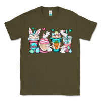 Army Green Easter bunnies coffee cups Classic Tee - OliviaCreatesArt