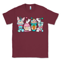 Burgundy Easter bunnies coffee cups Classic Tee - OliviaCreatesArt