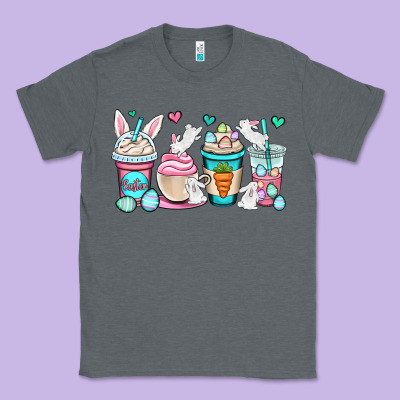 Easter Bunnies Coffee Cups Classic Tee Designed By Oliviacreatesart