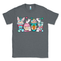 Charcoal Heather Easter bunnies coffee cups Classic Tee - OliviaCreatesArt