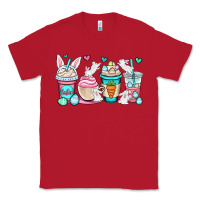 Red Easter bunnies coffee cups Classic Tee - OliviaCreatesArt