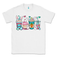 White Easter bunnies coffee cups Classic Tee - OliviaCreatesArt