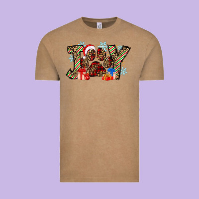 Festive Joy Vintage Tee Designed By Cowhidedigitalart