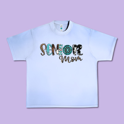 Senior Mom Urban Heavy Tee Designed By Cowhidedigitalart
