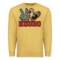 Antique Gold Peace Love Rodeo Premium Sweatshirt - Jasminsmagicworld