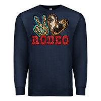 Navy Peace Love Rodeo Premium Sweatshirt - Jasminsmagicworld