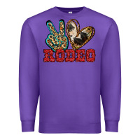 Purple Peace Love Rodeo Premium Sweatshirt - Jasminsmagicworld
