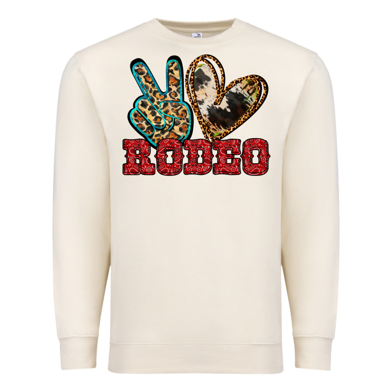 Peace Love Rodeo Premium Sweatshirt by Jasminsmagicworld | Teevron