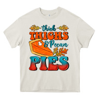Cream Thick Thighs&Pecan Pies Heavy Core Tee - FaDigitalArtStudio