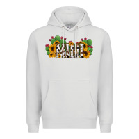 Dove Grey Cactus Cowhide Sunflower Mama and Mini Set Premium Hoodie - Jasminsmagicworld