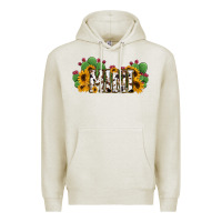 Oatmeal Heather Cactus Cowhide Sunflower Mama and Mini Set Premium Hoodie - Jasminsmagicworld