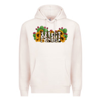 Pale Pink Cactus Cowhide Sunflower Mama and Mini Set Premium Hoodie - Jasminsmagicworld