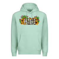 Seafoam Cactus Cowhide Sunflower Mama and Mini Set Premium Hoodie - Jasminsmagicworld