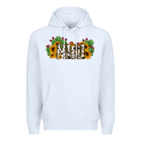 White Cactus Cowhide Sunflower Mama and Mini Set Premium Hoodie - Jasminsmagicworld