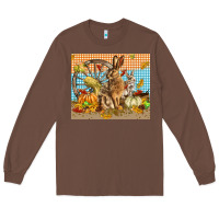 Chestnut fall rabbit  mousepad Long Sleeve Tee - LillyAllenDesigns