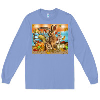 Colony Blue fall rabbit  mousepad Long Sleeve Tee - LillyAllenDesigns