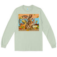 Matcha fall rabbit  mousepad Long Sleeve Tee - LillyAllenDesigns