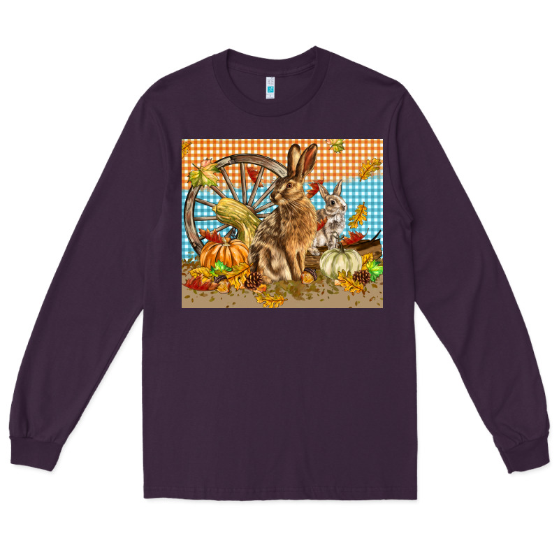 Fall Rabbit  Mousepad Long Sleeve Tee by LillyAllenDesigns | Teevron