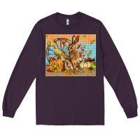 Plum fall rabbit  mousepad Long Sleeve Tee - LillyAllenDesigns