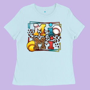 Baseball And Softball Mimi Ladies Tee Designed By Lillyallendesigns