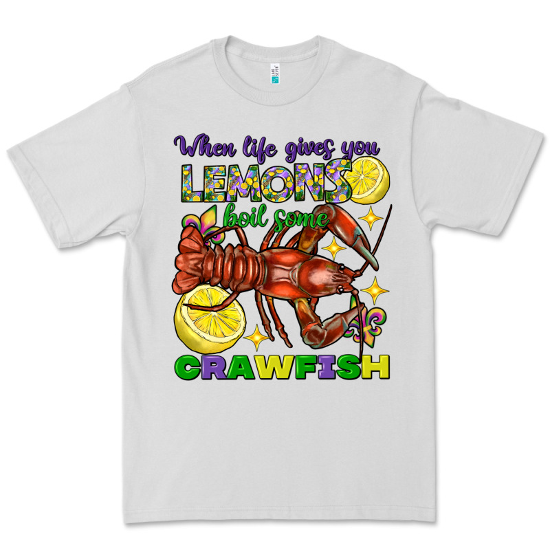 When Life Gives You Lemons Boil Some Crawfish Mardi Gras Premium Tee by FaDigitalArtStudio | Teevron