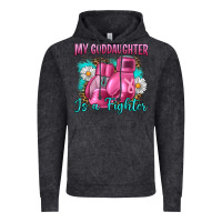 Vintage Black Breast Cancer my Goddaughter is a fighter Vintage Hoodie - Artiststas