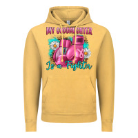 Vintage Mustard Breast Cancer my Goddaughter is a fighter Vintage Hoodie - Artiststas
