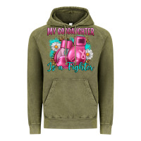 Vintage Olive Breast Cancer my Goddaughter is a fighter Vintage Hoodie - Artiststas