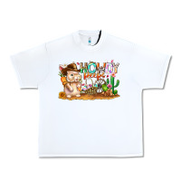 White Easter Howdy Peeps Bunny Urban Heavy Tee - CowhideDigitalArt