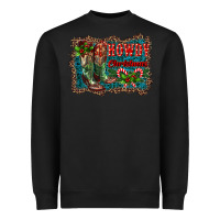 Black howdy christmas boots Heavyweight Sweatshirt - RanaPortraitStore