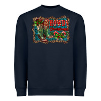 Navy howdy christmas boots Heavyweight Sweatshirt - RanaPortraitStore