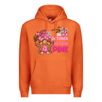 Carrot in october we wear pink gnome Premium Hoodie - BarkalooDesign