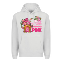Dove Grey in october we wear pink gnome Premium Hoodie - BarkalooDesign