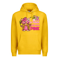 Lemon in october we wear pink gnome Premium Hoodie - BarkalooDesign
