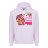 Lilac in october we wear pink gnome Premium Hoodie - BarkalooDesign