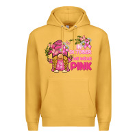Mustard in october we wear pink gnome Premium Hoodie - BarkalooDesign