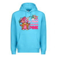 Ocean Blue in october we wear pink gnome Premium Hoodie - BarkalooDesign