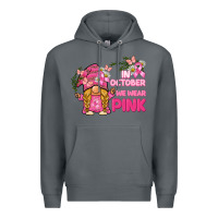 Rock in october we wear pink gnome Premium Hoodie - BarkalooDesign