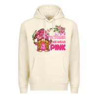 Sandshell in october we wear pink gnome Premium Hoodie - BarkalooDesign